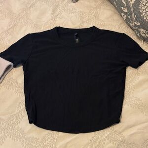 Skims cropped ribbed shirt